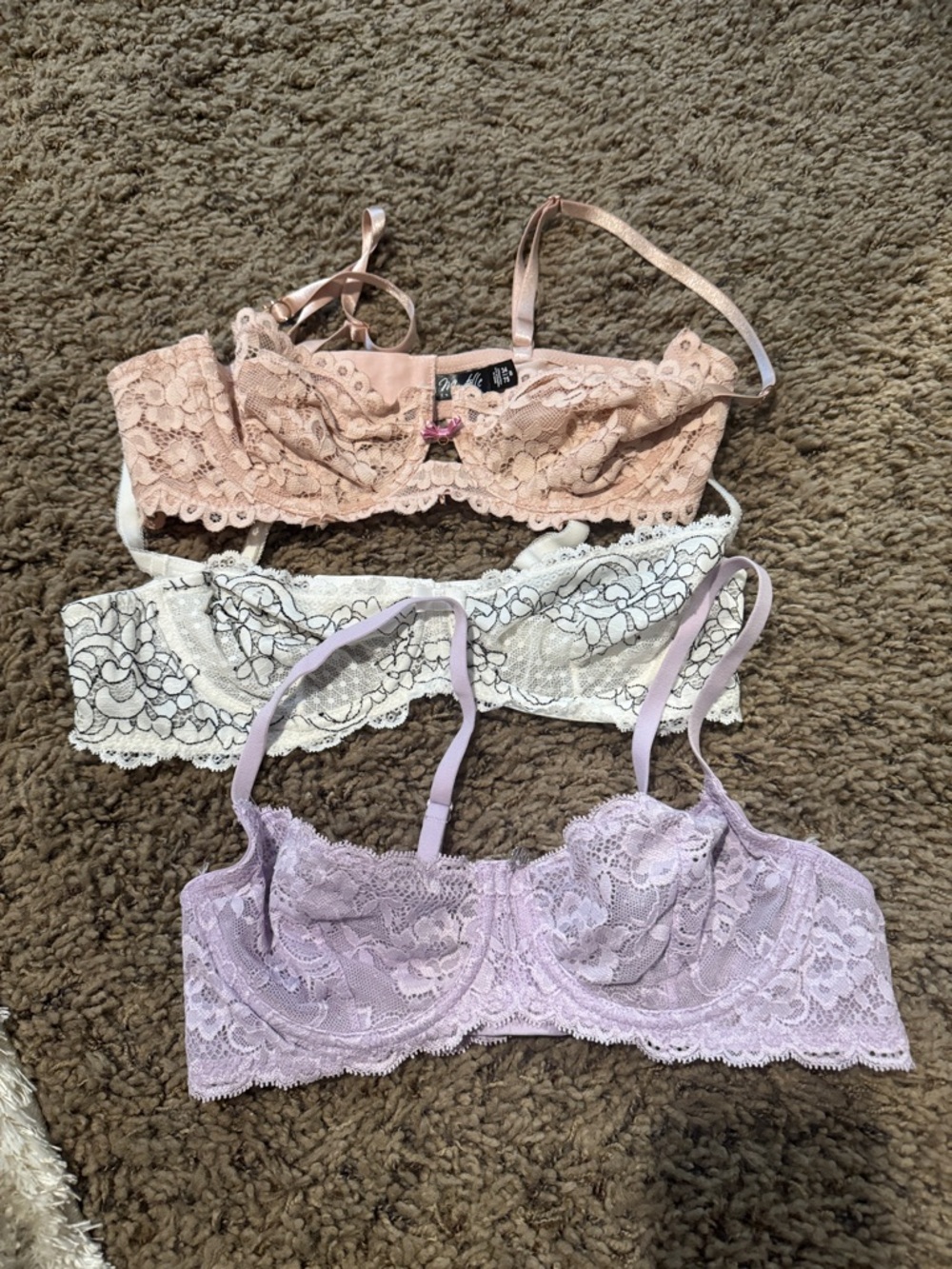 Montelle Intimates Lace Balconette Bra Bundle